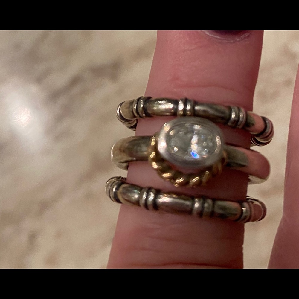 3 pandora rings